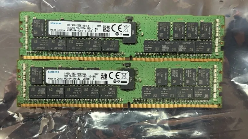 Модуль памяти Micron/Hynix 32GB DDR4 ecc 2RX4 PC4-2666V-RB2 Server RAM
