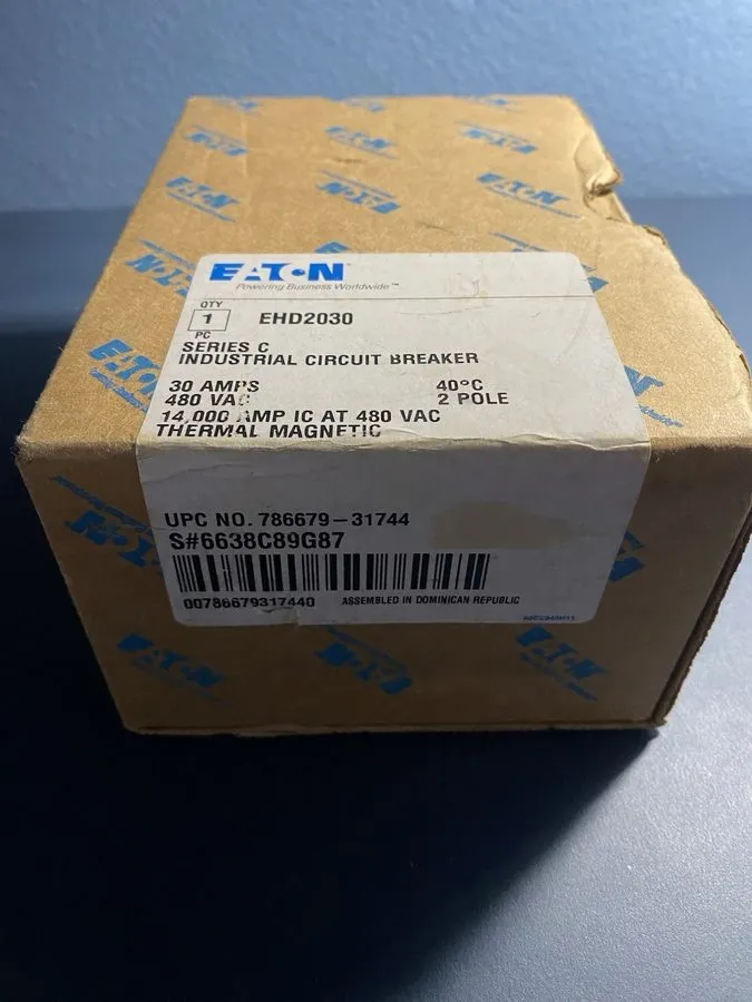 Автоматический выключатель CUTLER HAMMER EHD2080 EHD 14K 2P 480V 80 AMP CIRCUIT 