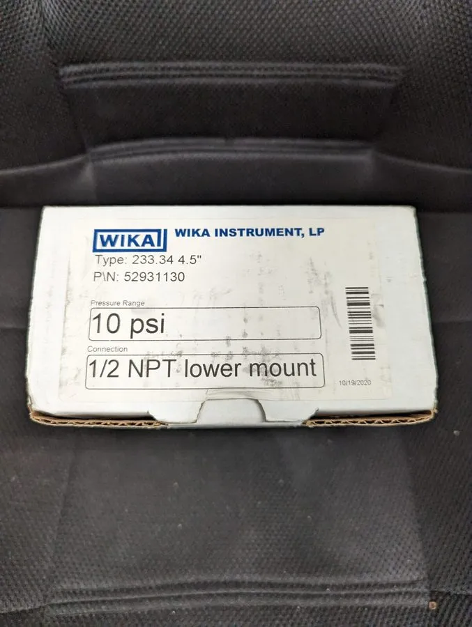 Трубопроводная арматура Wika 9834583 232.34 Pressure Gauge 4-1/2in 1/4in Npt 0-1