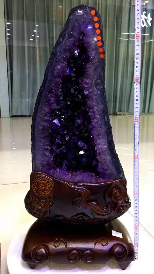 Лабораторный прибор 58.74LB TOP Natural Uruguay Amethyst flowers quartz crystal  — фото лота 1