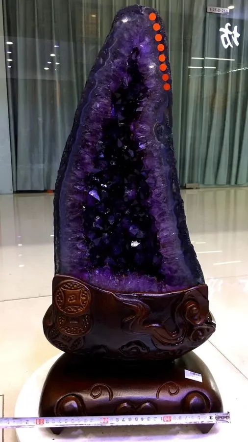 Лабораторный прибор 58.74LB TOP Natural Uruguay Amethyst flowers quartz crystal  — фото лота 2