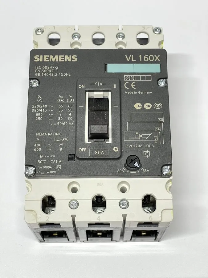 Автоматический выключатель Siemens 3VL1708-1DD33-0AA0 VL160X 3 Pole Circuit Brea — фото лота 2