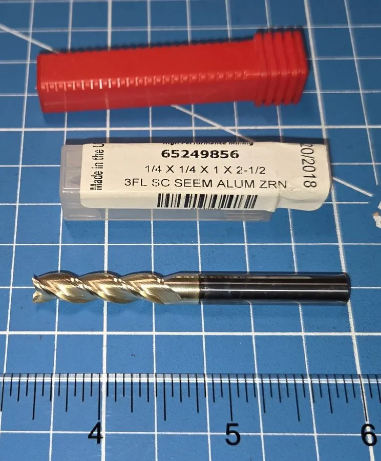Режущий инструмент Accupro Square End Mill 1/4" Dia, 1" LOC, 3FL Solid Carbide 6
