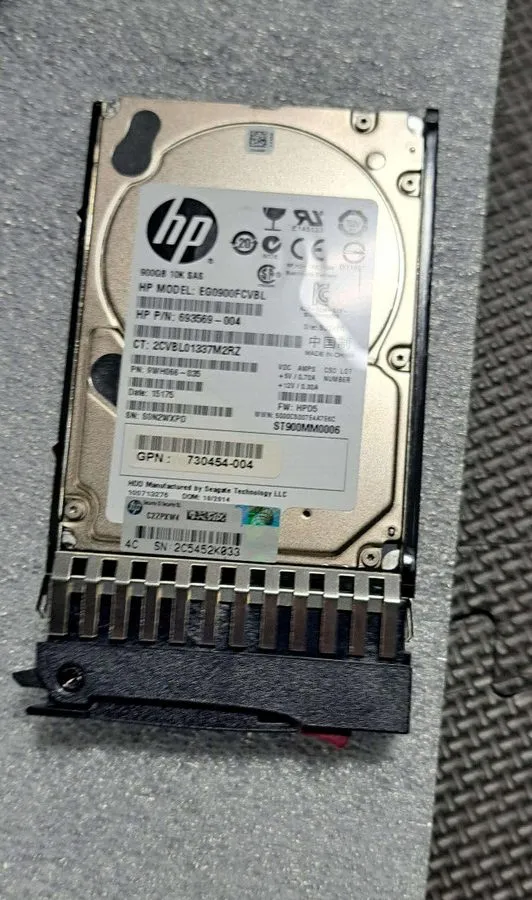 Жёсткий диск HP J9F47A 787647-001 900GB SAS 10K 2.5in 12Gbps MSA SFF ENT HDD Har