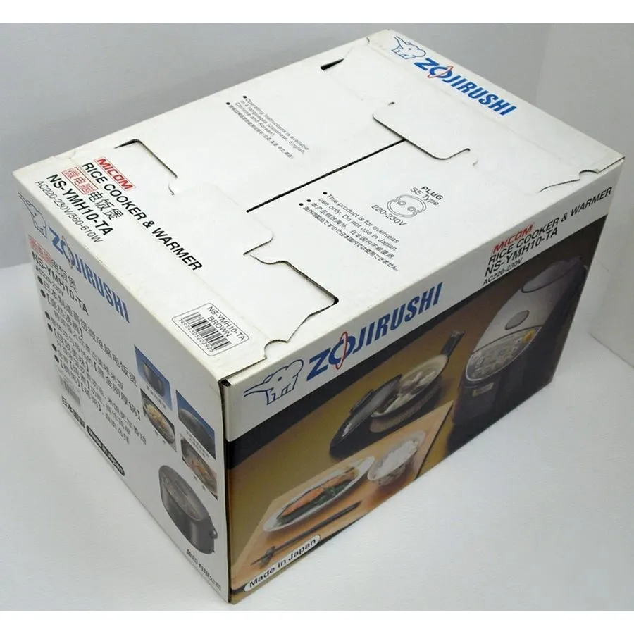 Рисоварка Zojirushi Micom Rice Cooker NS-YMH10 5.5-Cup Timer Warmer 220V Made in