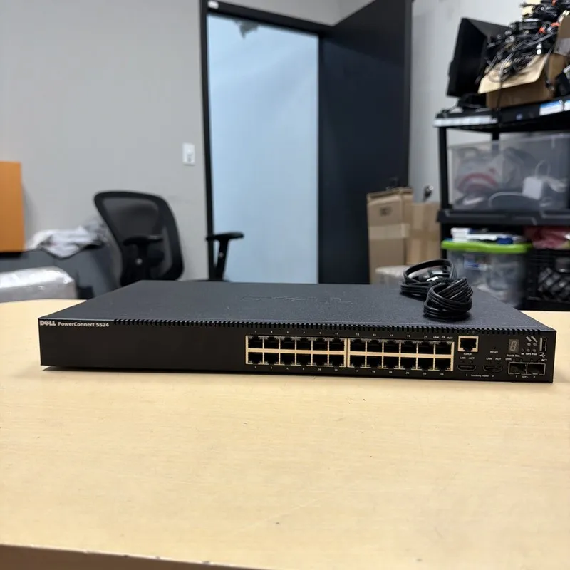 Коммутатор Dell PowerConnect 5524 24 Port Gigabit PoE 2x 10GbE SFP+ Switch