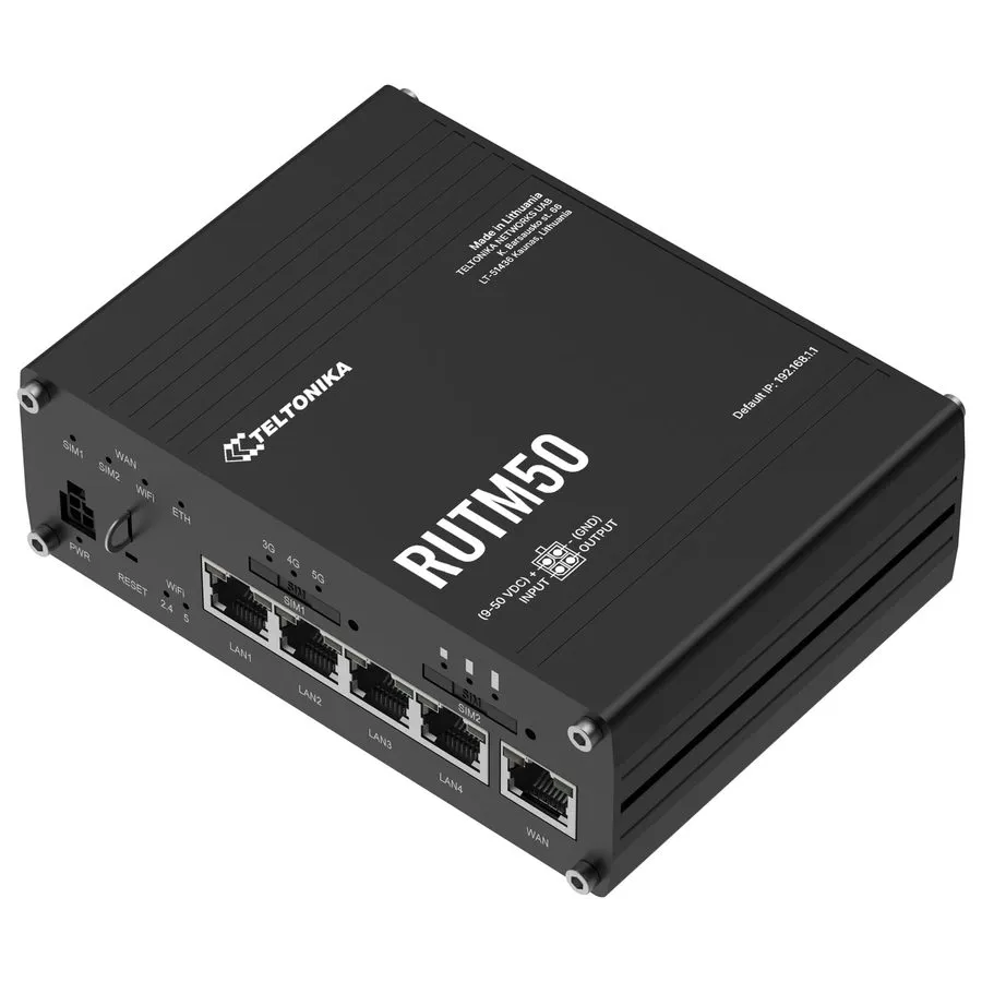 Маршрутизатор Teltonika RUTM50 5G Industrial Cellular WiFi Router (RUTM50000000) — фото лота 2