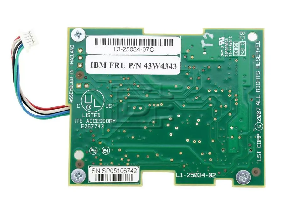 Контроллер СХД LSI L1-25034-02 RAID Battery Controller Interface Card Board LSI0