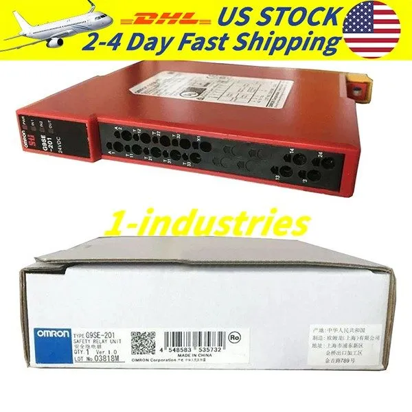 Реле безопасности OMRON G9SE-201 24V DC Safety Relay DPST-NO 5A Industrial Prote