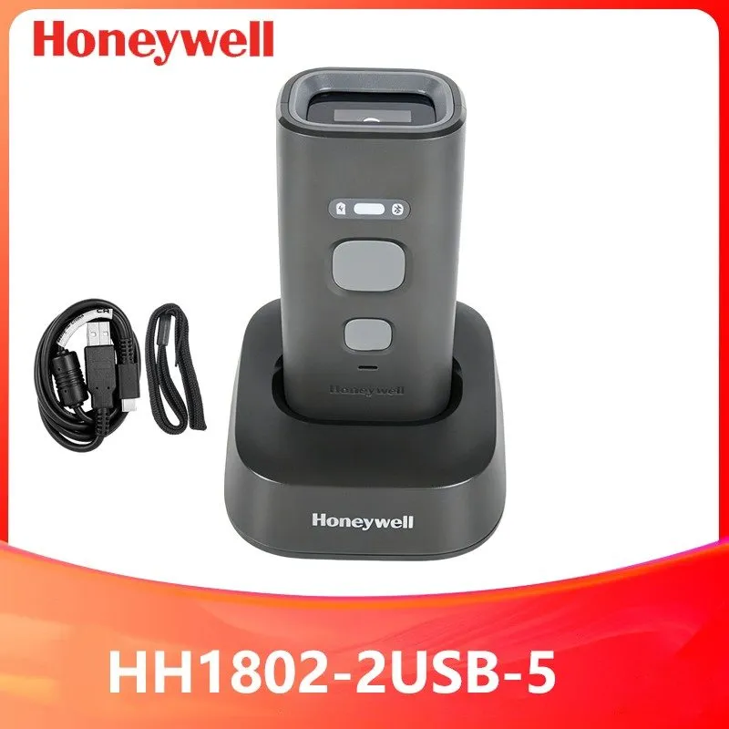 Сканер штрих-кода Honeywell HH1802-2USB-5 Wireless Bluetooth 1D 2D Handheld Pock — фото лота 1