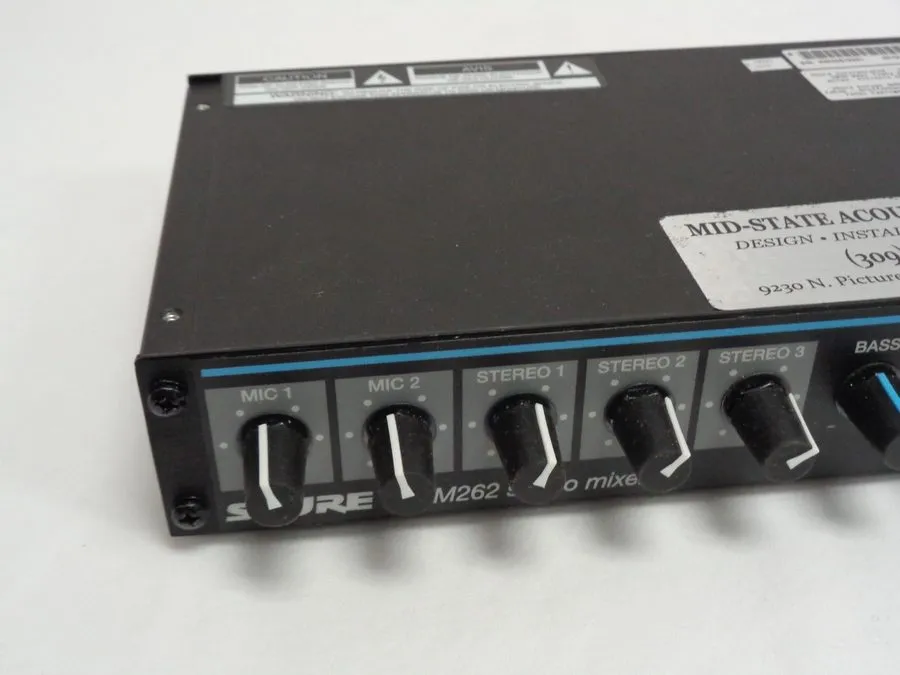Микшерный пульт Shure SCM262 Microphone Mixer 2 SLIGHTLY DAMAGED KNOBS w5c