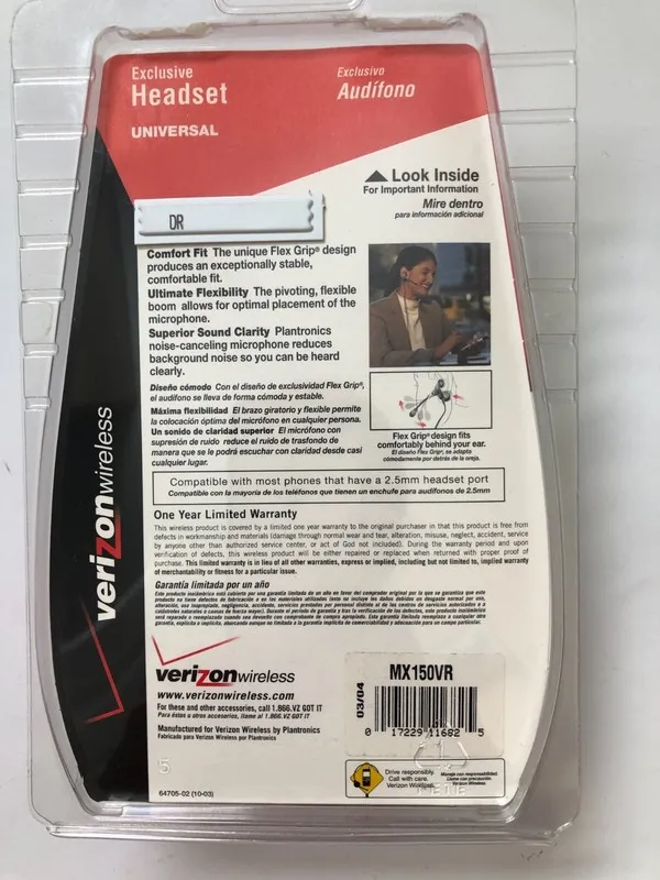 VoIP-шлюз Verizon Wireless Plantronics Exclusive Universal Wired Headset MX150VR