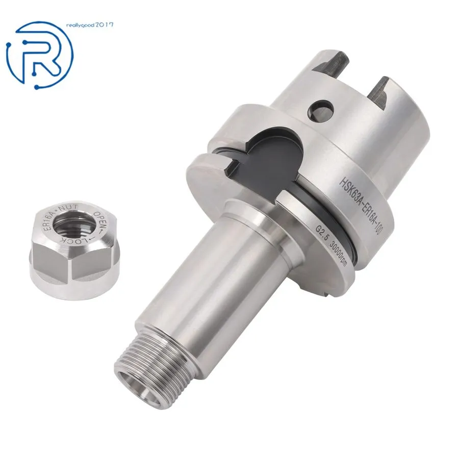 Режущий инструмент HSK63A-ER16A-100 Collet Chuck Tool Holder CNC Machine HSK 63A — фото лота 2