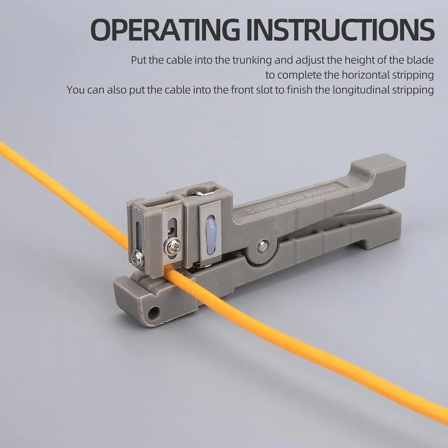 Стриппер Fiber Optic Cutter Tool 45-162 and 45-163 Coax Fiber Optical Cable Stri — фото лота 2