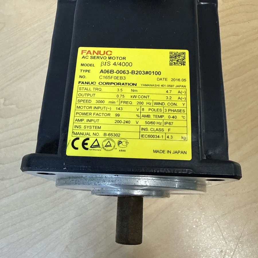 Серводвигатель FANUC A06B-0061-B403#0100 AC Servo Motor with A860-2020-T321 Enco — фото лота 2