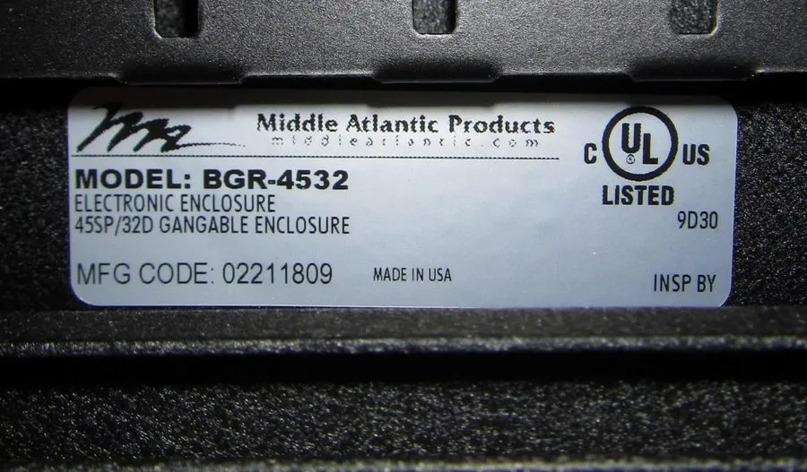 Стойка/шкаф 2 Middle Atlantic BGR-4532 Electronic Enclosure 45U Server Rack Cabi — фото лота 2