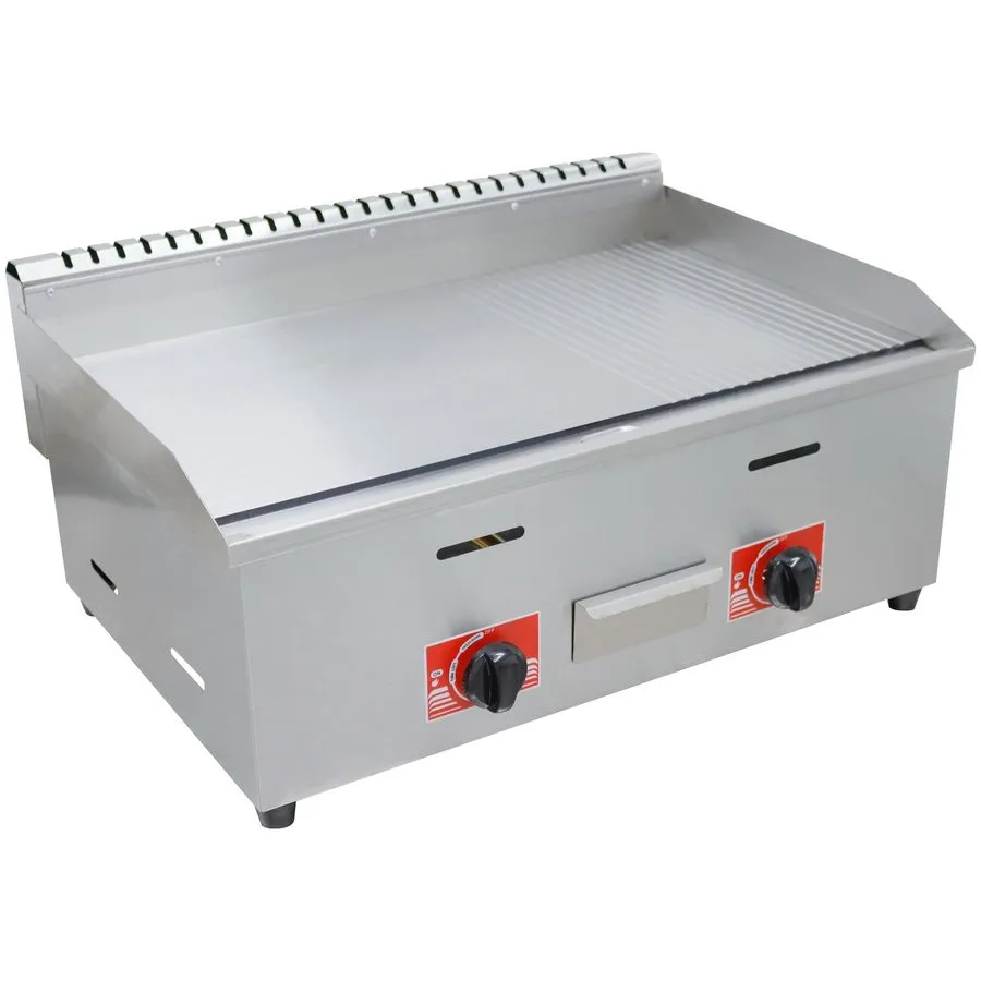 Гриль 28.74in x18.50in LPG Griddle Commercial Flat Top Grill — фото лота 2