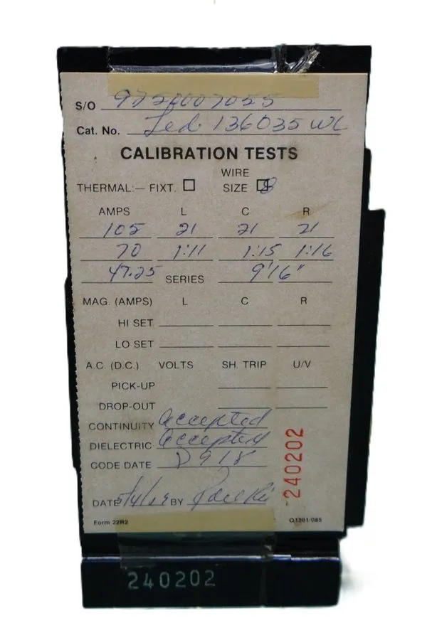 Автоматический выключатель GENERAL ELECTRIC GE TED136035WL 3 Pole 35 Amp 480V CI — фото лота 2