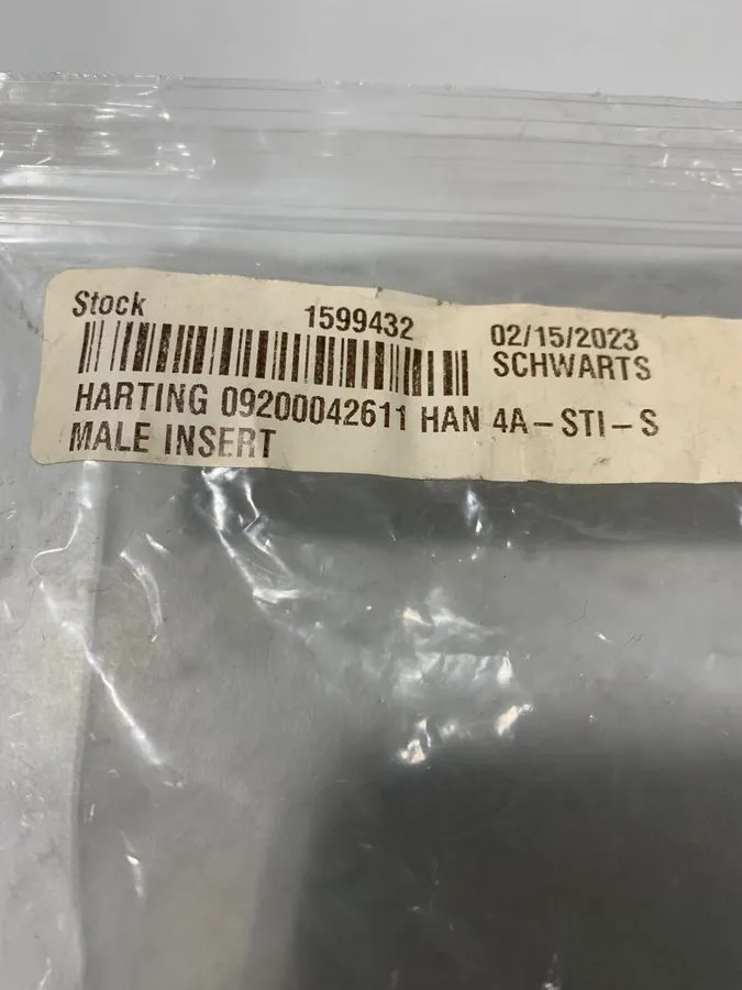 Разъём Harting HAN 4A-STI-S Male 5 Pin Connector 09200042611