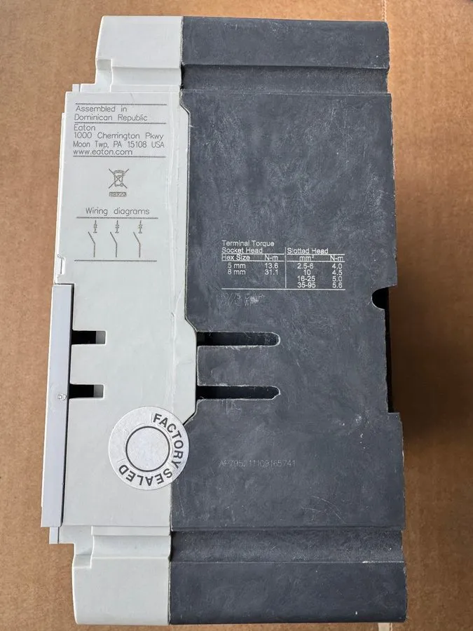 Автоматический выключатель Eaton PDG23G0025TFFL 3 Pole 25 Amp 600 Volt 35kA@480V