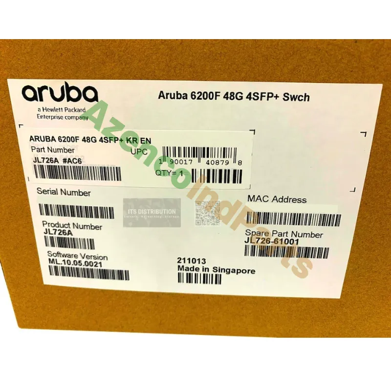 Коммутатор JL726A HPE Aruba 6200F 48G 4SFP+ 52-Ports L3 Managed Switch