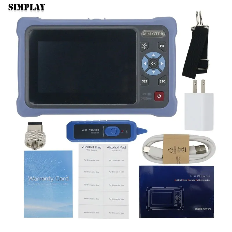 Тестер OTDR-4000D Mini-OTDR 1310NM/1550NM 100KM Optical Time Domain Reflectomete