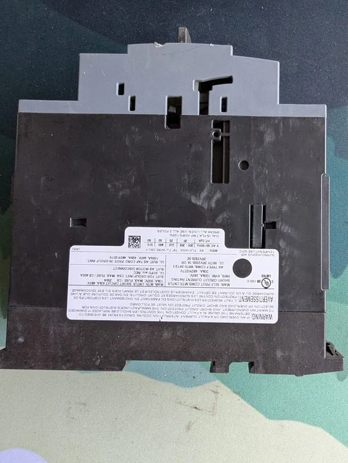 Автоматический выключатель Siemens Circuit Breaker Size S2 для Motor Protection 
