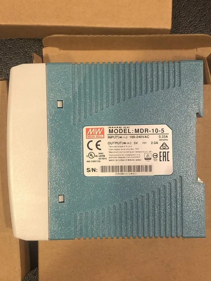 Блок питания Mean Well MDR-10-5 DIN Rail Power Supply 10W 5V 2A 100-240VAC AC-DC