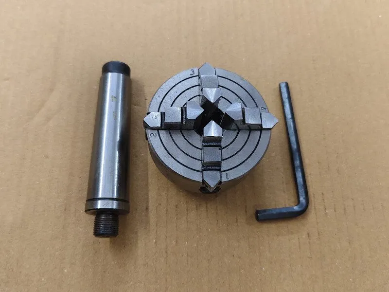 Режущий инструмент 4 Jaw Independent Lathe Chuck Dia. 2-3/4" 70mm M14X1 MT3 Shan