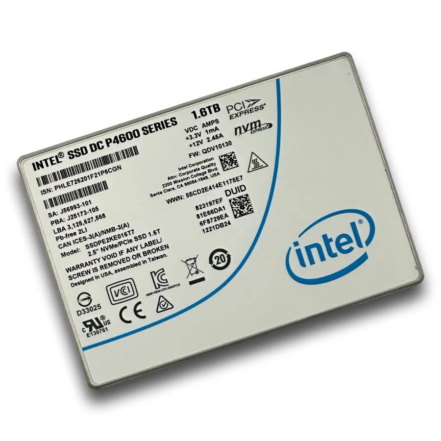 SSD-накопитель Intel SSDPE2KE016T7 DC P4600 1.6TB U.2 PCIe NVMe Enterprise Solid