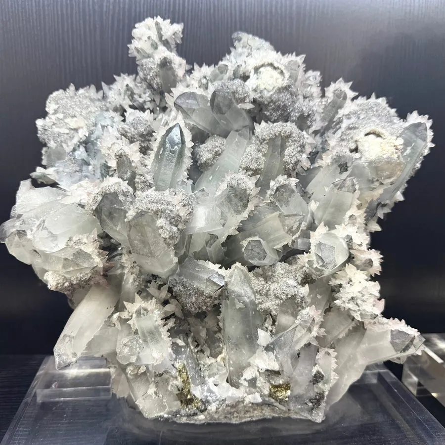 Лабораторный прибор 30.36LB TOP Natural Crystalline iron clear cluster Quartz mi