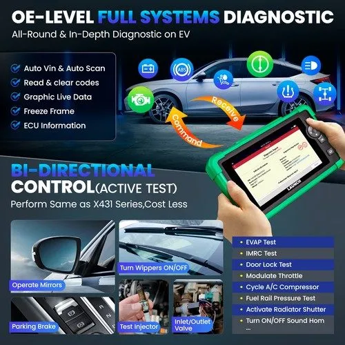 Диагностический сканер LAUNCH X431 CRP919 Bidirectional Car OBD2 Scanner Diagnos