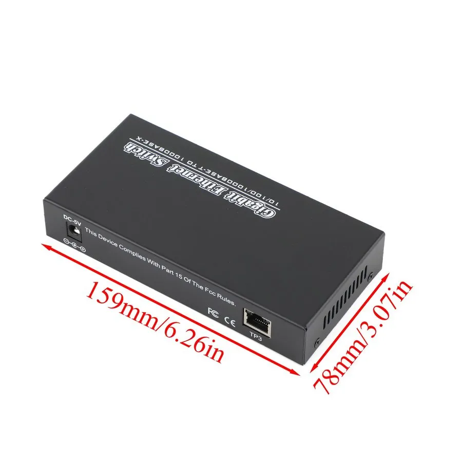 Медиаконвертер Gigabit SFP Media Converter 1 SFP to 8 RJ45 With 3KM/20KM LC/SC S