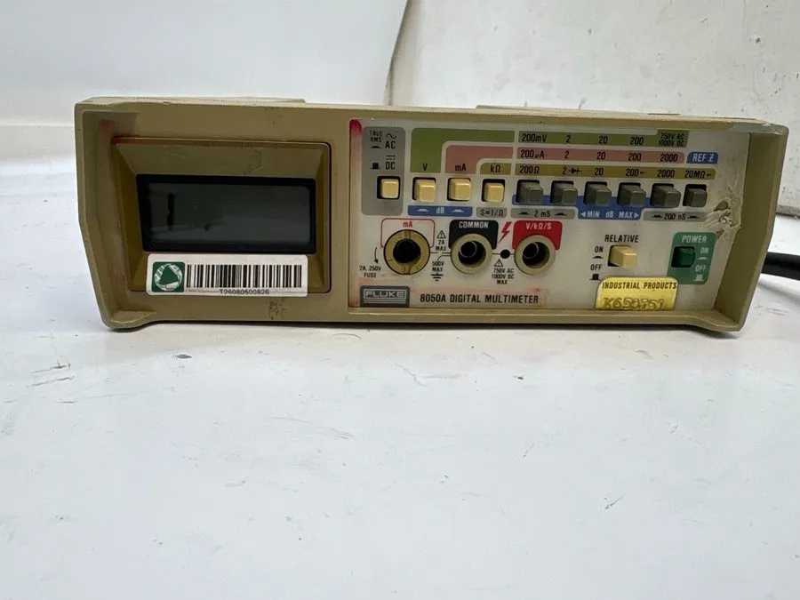 Мультиметр Fluke 8050A True RMS Digital Multimeter Benchtop Meter POWER ON T8B5