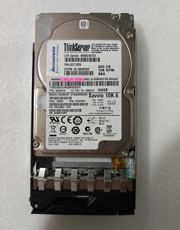 Сервер Lenovo 03T7876 03X3616 4XB0G45723 600GB ThinkServer SAS 10K 2.5'' Hot Swa