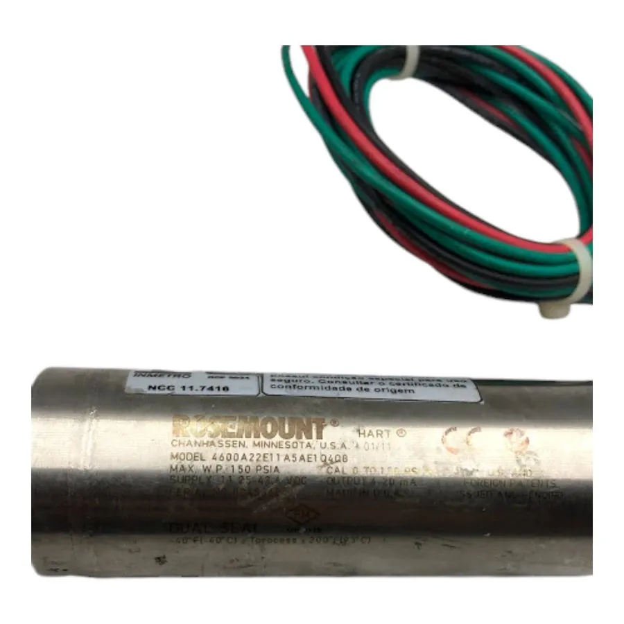 Датчик Transmissor de Pressão ROSEMOUNT 4600A22E11A5AE1Q4Q8 — фото лота 1