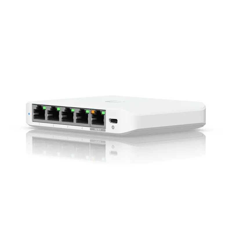 Коммутатор Ubiquiti Flex Mini 2.5G, 5-port 2.5G PoE Switch (USW-Flex-2.5G-5)
