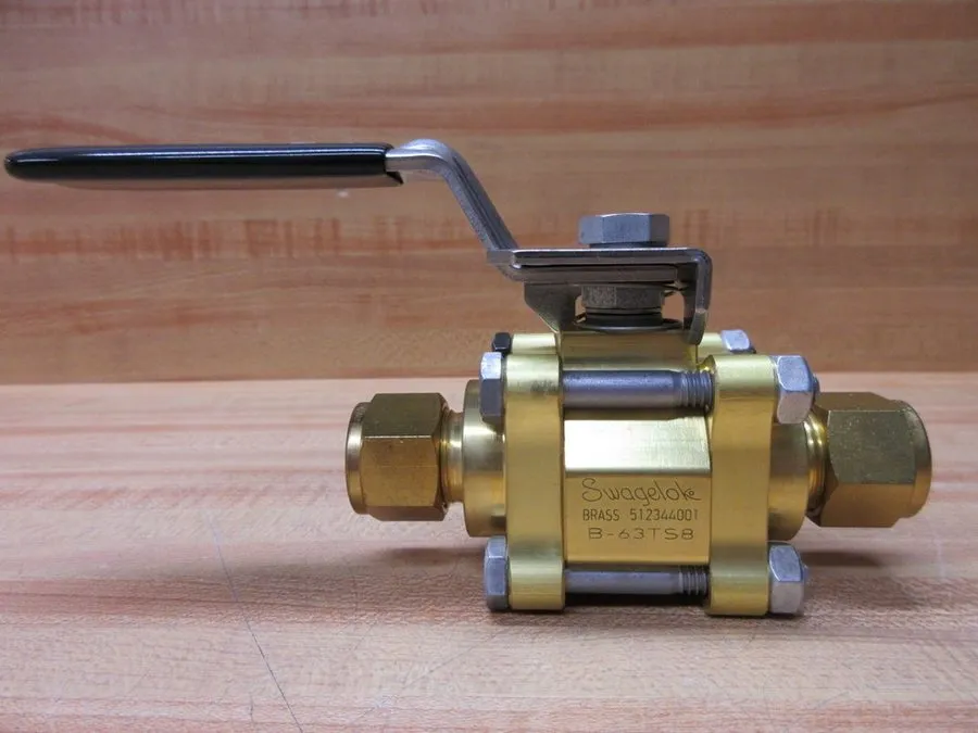 Клапан Swagelok B-63TS8 Brass 3-Piece 60 Series Ball Valve FNSP