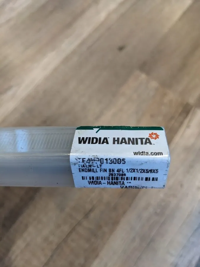 Режущий инструмент 1/2” Hanita Carbide 4 Flute Ball End Mill, Extra Length, Coat