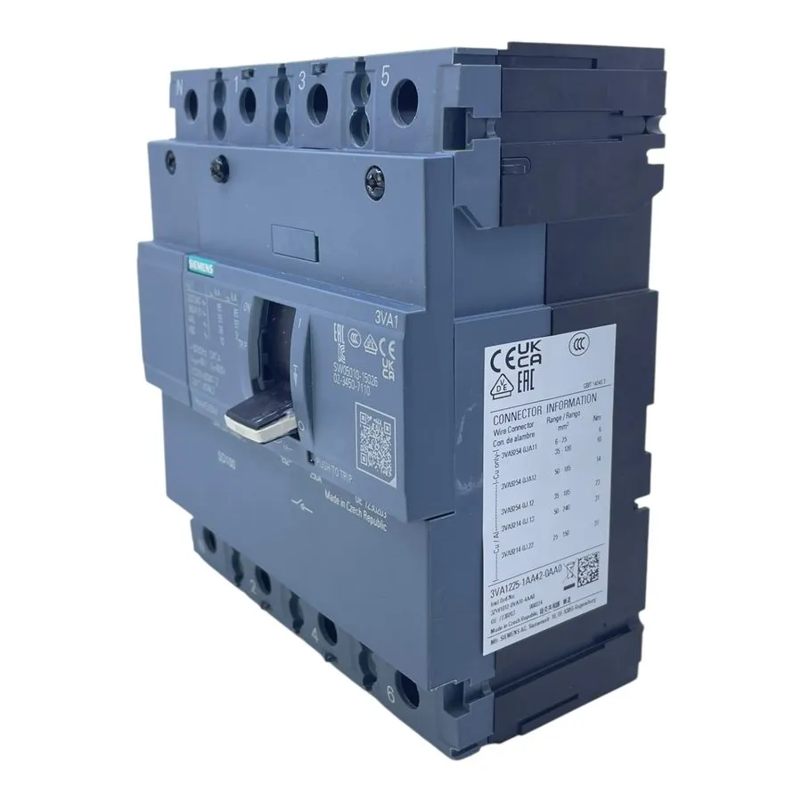 Автоматический выключатель Siemens Circuit Breaker 250A 3VA1225-1AA42-0AA0 690V  — фото лота 1