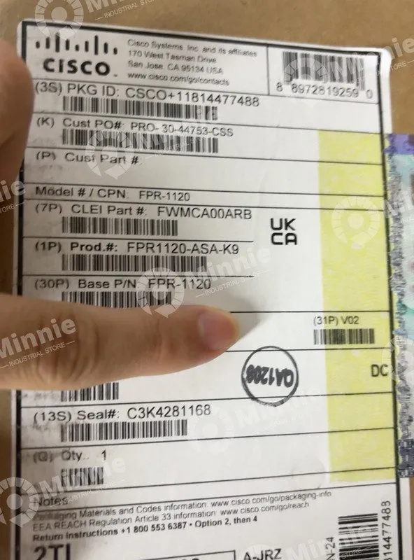 Межсетевой экран Cisco Firepower 1120 ASA Appliance, 1U FPR1120-ASA-K9
