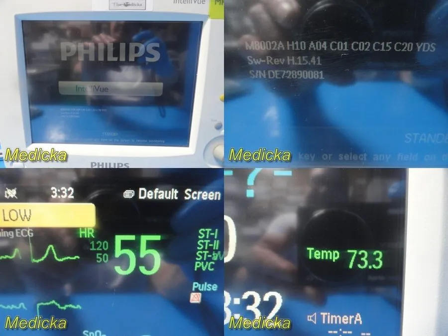 Монитор пациента Philips IntelliVue MP30 Touch Patient Monitor w/ M3001A & M3015