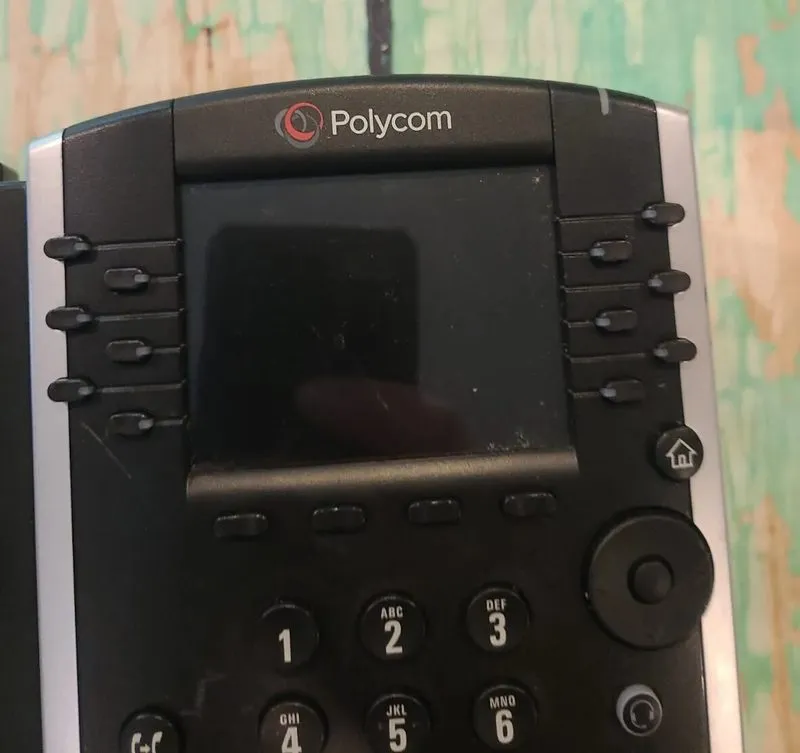 IP-телефон Polycom Desktop Phone VVX410 PoE GIG-E, 2200-46162-025 VVX 410 — фото лота 2