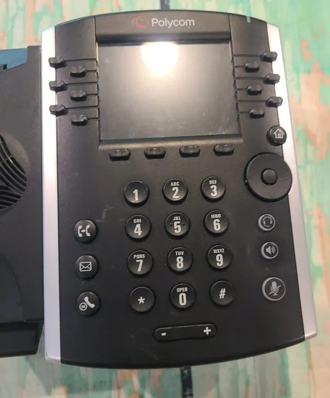 IP-телефон Polycom Desktop Phone VVX410 PoE GIG-E, 2200-46162-025 VVX 410 — фото лота 3