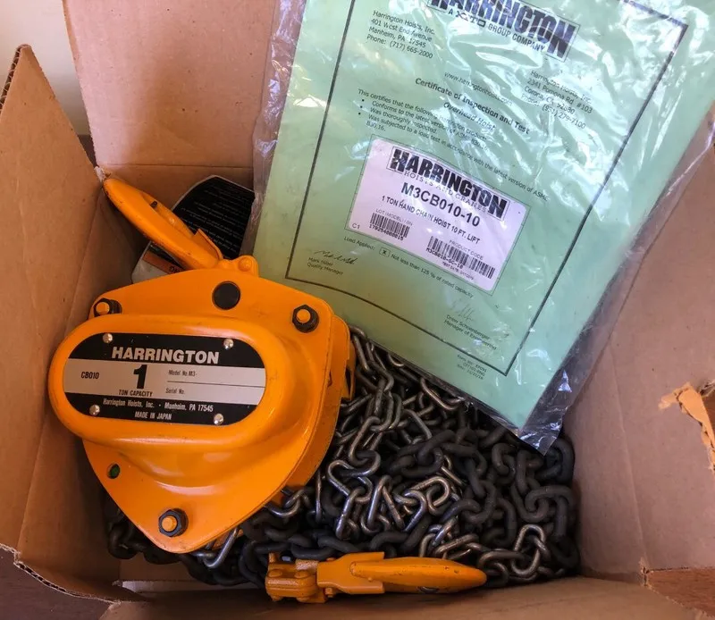 Таль HARRINGTON CB010-10 Manual Chain Hoist,10 ft.Lift 45NV06