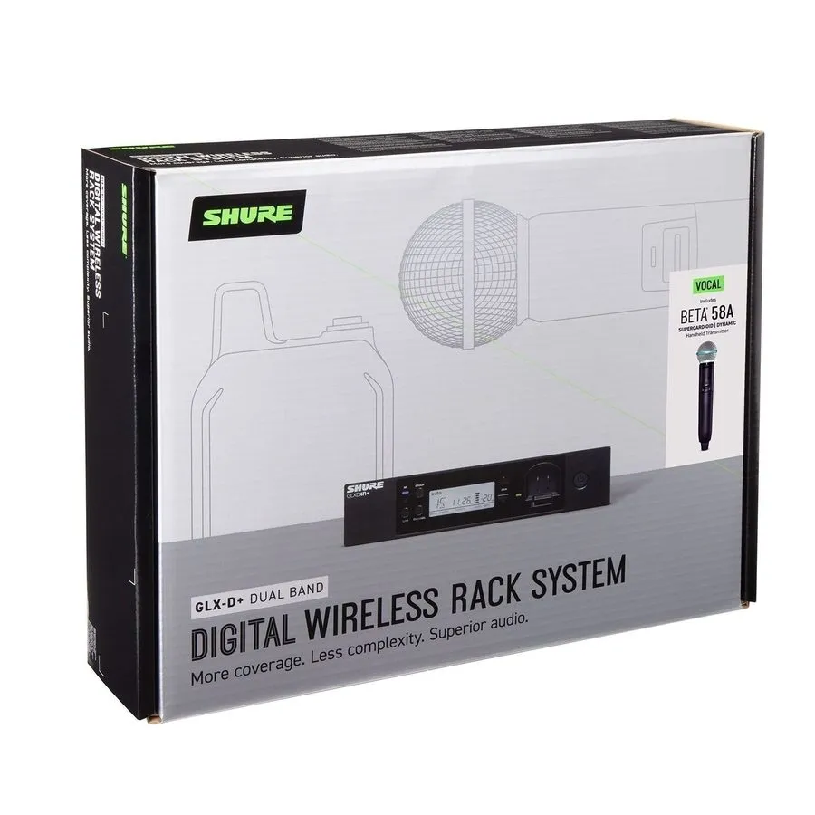 Радиосистема Shure GLXD24R+/B58 Dual Band Pro Digital Wireless Microphone System