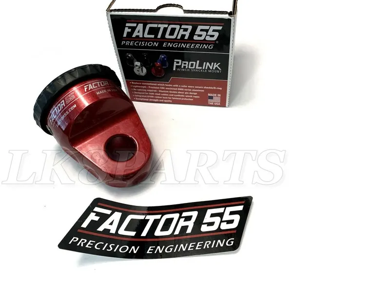 Такелажная скоба Factor 55 ProLink Winch Shackle Mount Assembly Red 00015-01