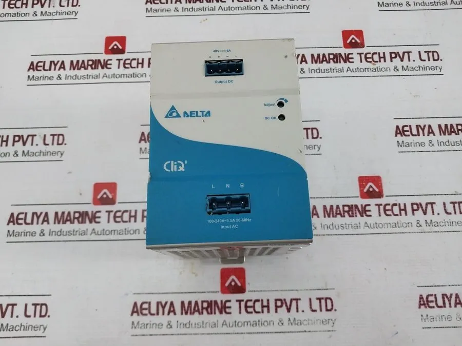 Блок питания DELTA ELECTRONICS DRP048V240W1BN CliQ II DIN Rail Power Supply Rev: