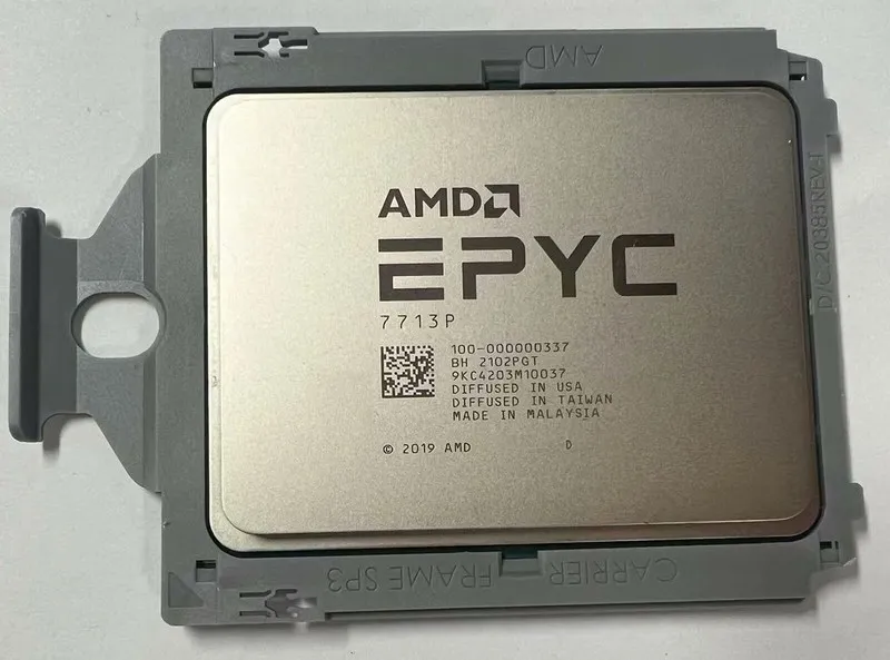 Процессор AMD EPYC 7713P CPU 64 Cores 128 Threads Up to 3.675GHz 225W SP3 Proces