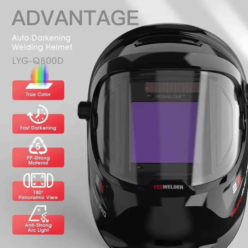 Сварочная маска True Color Auto Darkening Welding Helmet4/5-13 — фото лота 1